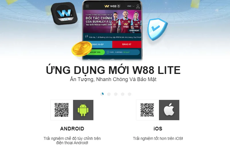 W 88 mobile app - Hỗ trợ trên đa thiết bị